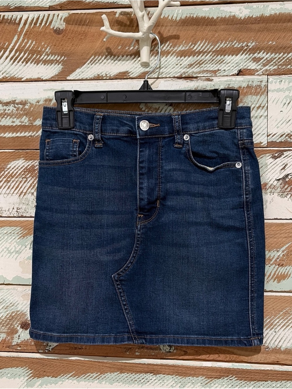 FREE PEOPLE We The Free Denim Mini Skirt Festival Grunge Y2K Boho Classic